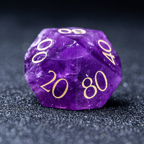 URWizards D&D Obsidian Gemstone Engraved Dice Set F*CK Style - Urwizards