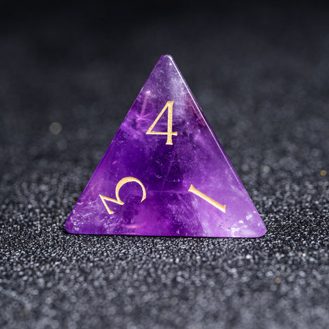 URWizards D&D Obsidian Gemstone Engraved Dice Set F*CK Style - Urwizards