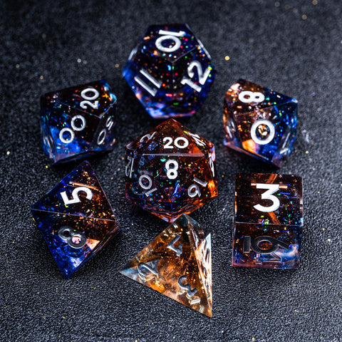 URWizards D&D Sharp Edge Dawn Resin Dice Set - Urwizards