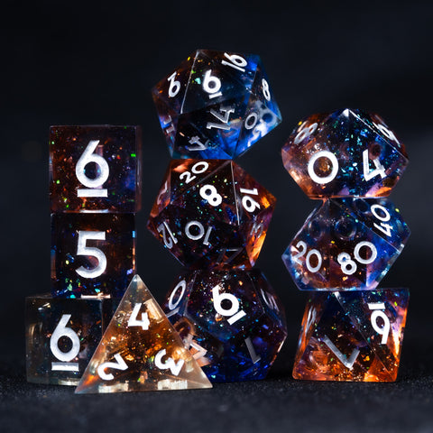 URWizards D&D Sharp Edge Dawn Resin Dice Set - Urwizards