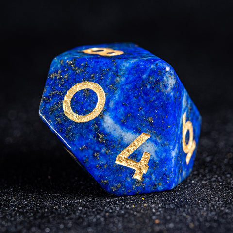 URWizards D&D Lapis Lazuli Gemstone Engraved Dice Set F*CK Style - Urwizards