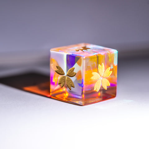 URWizards Dnd Dichroic Prism Glass Engraved Dice Set Unicorn Style - Urwizards