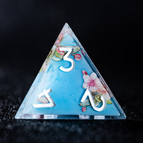 URWizards Inner-dice Handmade Sharp Edge Resin Dice Set -Blossom- - Urwizards