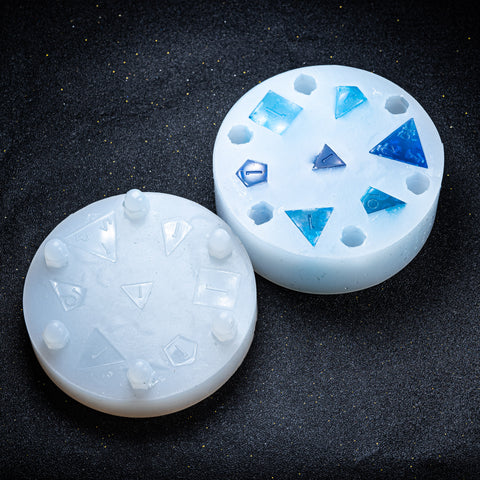 Silicone Sharp Edge Dice Mold - 7 Dice Set - Urwizards