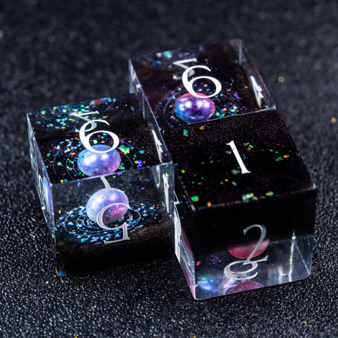 URWizards D&D Resin Engraved Dice Set The Galaxy - Urwizards