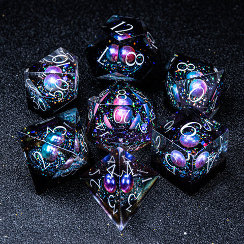URWizards D&D Resin Engraved Dice Set The Galaxy - Urwizards