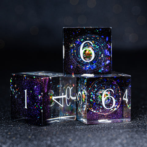 URWizards D&D Resin Engraved Dice Set The Galaxy - Urwizards