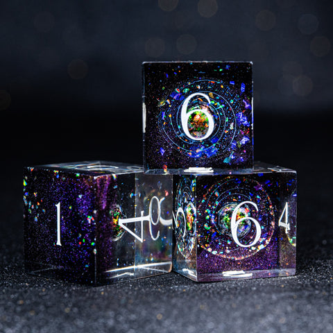 URWizards D&D Resin Engraved Dice Set The Galaxy - Urwizards