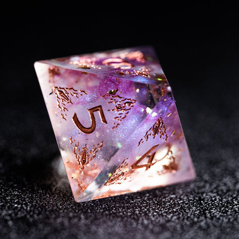 URWizards Dnd Resin Fairy Engraved Dice Set Paladin - Urwizards