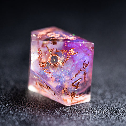 URWizards Dnd Resin Fairy Engraved Dice Set Paladin - Urwizards