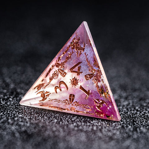 URWizards Dnd Resin Fairy Engraved Dice Set Paladin - Urwizards
