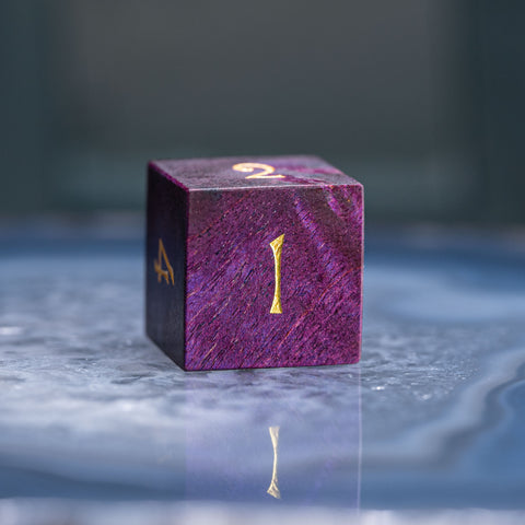 URWizards Dnd Purpleheart Wood Dice Set - Urwizards