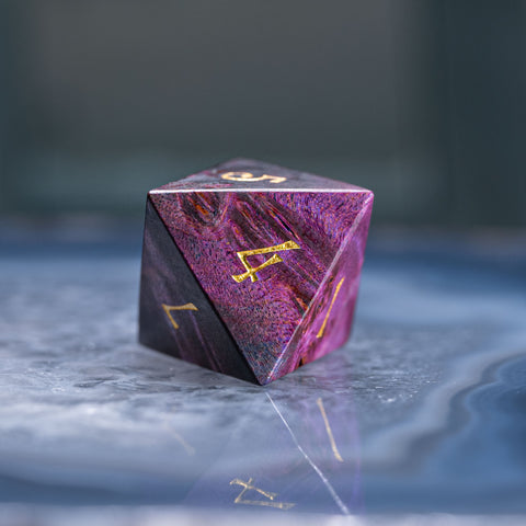 URWizards Dnd Purpleheart Wood Dice Set - Urwizards
