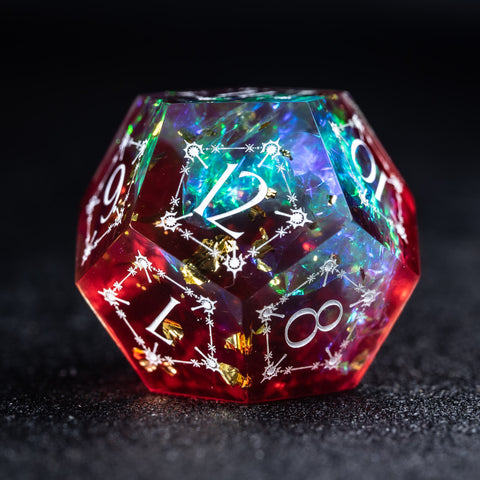 URWizards D&D Resin Toxic Engraved Dice Set Cleric Style - Urwizards