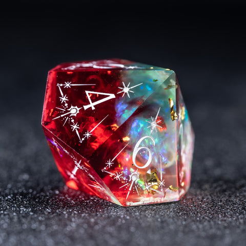 URWizards D&D Resin Toxic Engraved Dice Set Cleric Style - Urwizards