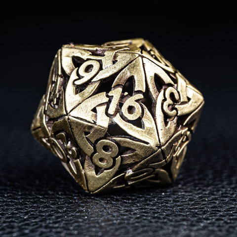 URWizards D&D Hollowed Metal Dice Set Viking - Urwizards