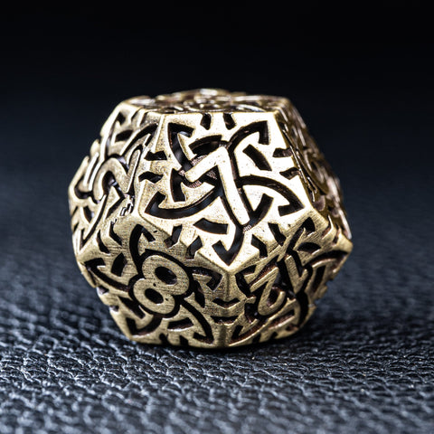 URWizards D&D Hollowed Metal Dice Set Viking - Urwizards