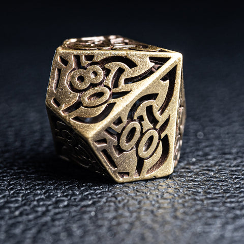 URWizards D&D Hollowed Metal Dice Set Viking - Urwizards