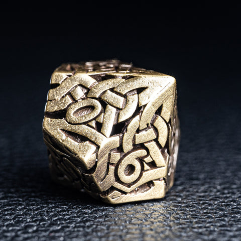 URWizards D&D Hollowed Metal Dice Set Viking - Urwizards
