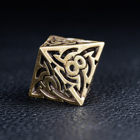 URWizards D&D Hollowed Metal Dice Set Viking - Urwizards