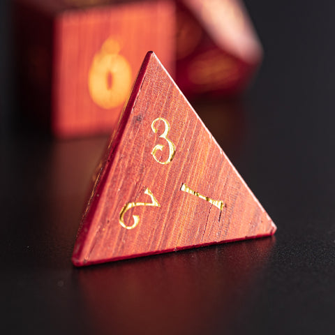 URWizards D&D Padauk Wood Dice Set - Urwizards