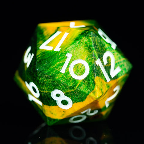URWizards D&D Stabilized Wood Dice Set Rainforest - Urwizards