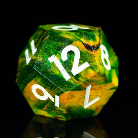 URWizards D&D Stabilized Wood Dice Set Rainforest - Urwizards