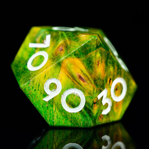 URWizards D&D Stabilized Wood Dice Set Rainforest - Urwizards