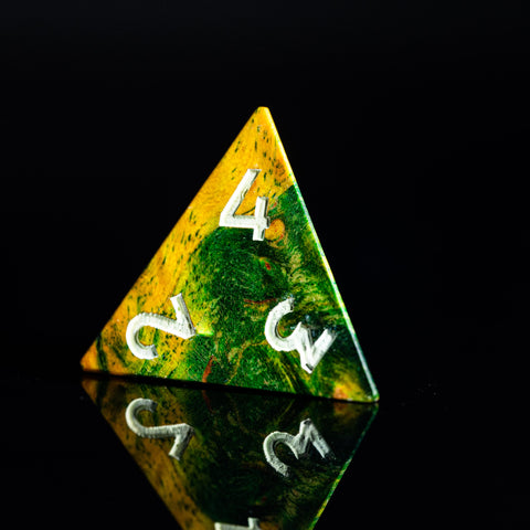 URWizards D&D Stabilized Wood Dice Set Rainforest - Urwizards