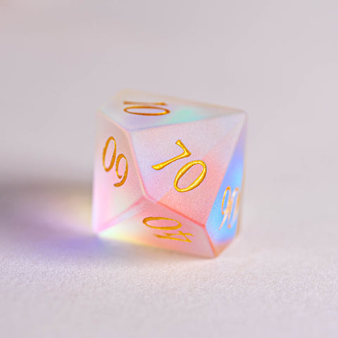 URWizards Dnd Frosted Dichroic Prism Glass Dice Set - Urwizards