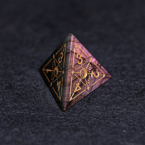 URWizards Dnd Labradorite Engraved Dice Set Astrology Style - Urwizards