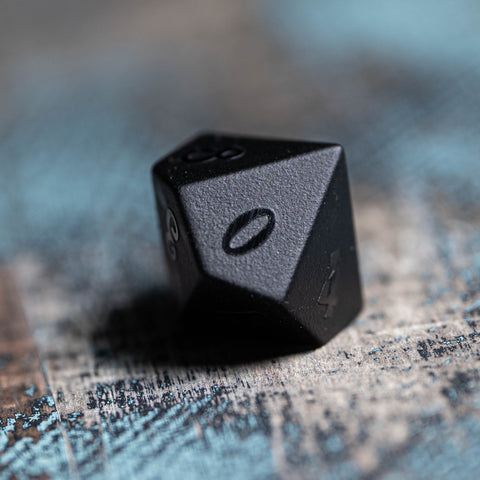URWizards Dnd Obsidian Gemstone Raised Dice Set Yeet&Fuck Style - Urwizards