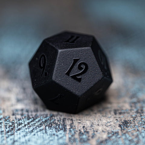 URWizards Dnd Obsidian Gemstone Raised Dice Set Yeet&Fuck Style - Urwizards