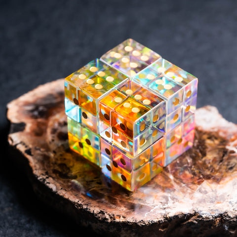 URWizards Dnd Engraved Prism Glass D6 Dice - Urwizards