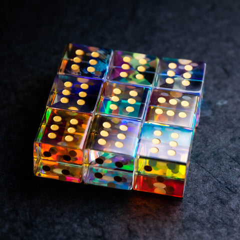 URWizards Dnd Engraved Prism Glass D6 Dice - Urwizards