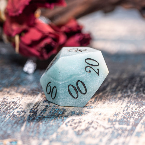 URWizards Dnd Amazonite Engraved Dice Set - Urwizards