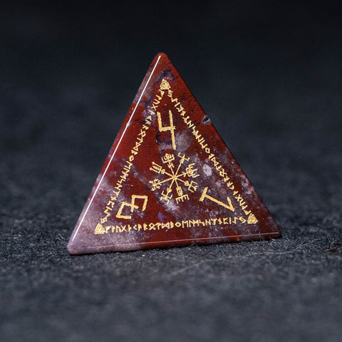 URWizards Dnd Engraved Indian Agate Dice Set Nordic Style - Urwizards