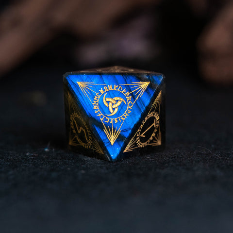 URWizards Dnd Engraved Labraodrite Dice Set Nordic Style - Urwizards