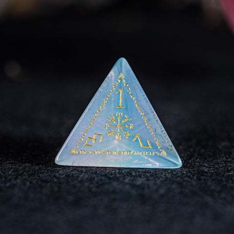 URWizards Dnd Engraved Opalite Dice Set Nordic Style - Urwizards