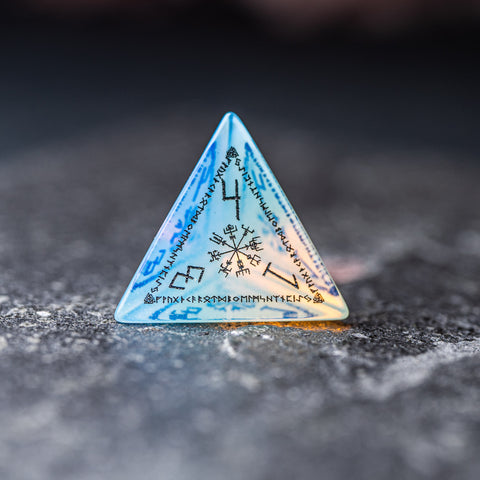 URWizards Dnd Engraved Opalite Stone Dice Set Nordic Style - Urwizards