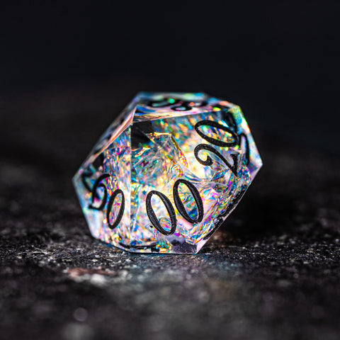 URWizards D&D Resin Opal Engraved Dice Set Turtle Style - Urwizards