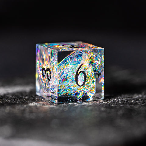 URWizards D&D Resin Opal Engraved Dice Set Turtle Style - Urwizards