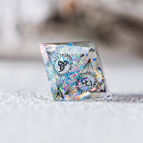 URWizards D&D Resin Opal Engraved Dice Set Nordic Style - Urwizards