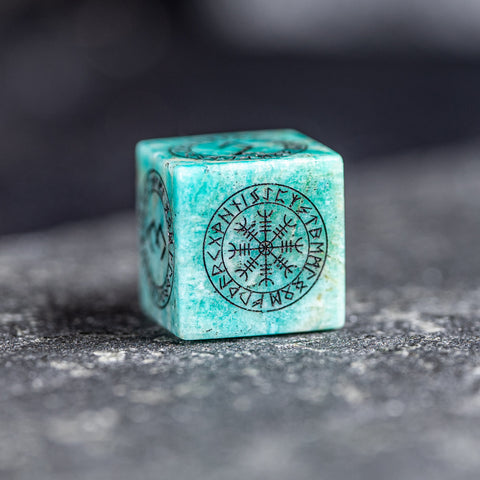 URWizards Dnd Engraved Amazonite Dice Set Nordic Style - Urwizards