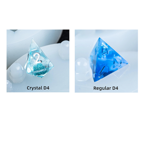 Silicone Sharp Edge Dice Mold - 7 Dice Set - Urwizards