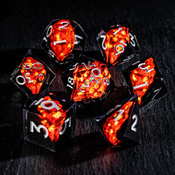 a group of dices sitting on top of a table