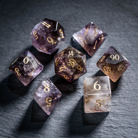 URWizards D&D Ametrine Stone Dice Set(Limited edition)