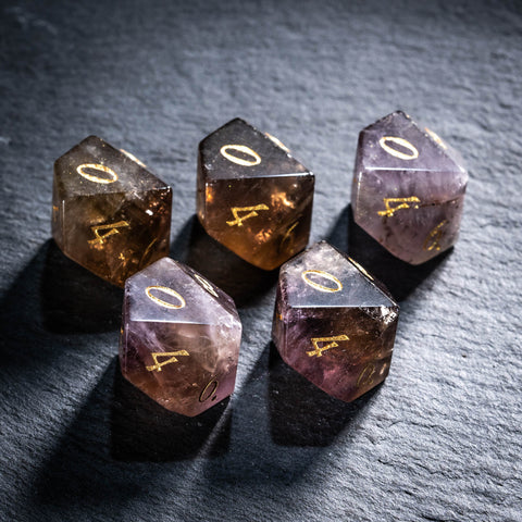 URWizards D&D Ametrine Stone Dice Set(Limited edition)