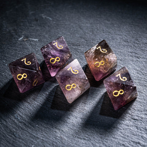 URWizards D&D Ametrine Stone Dice Set(Limited edition)