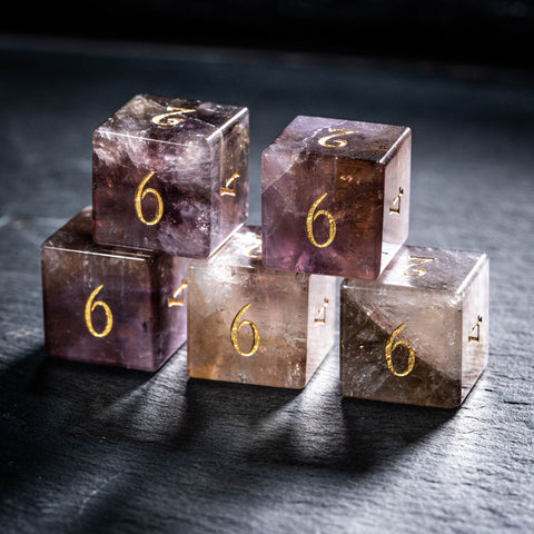 URWizards D&D Ametrine Stone Dice Set(Limited edition)